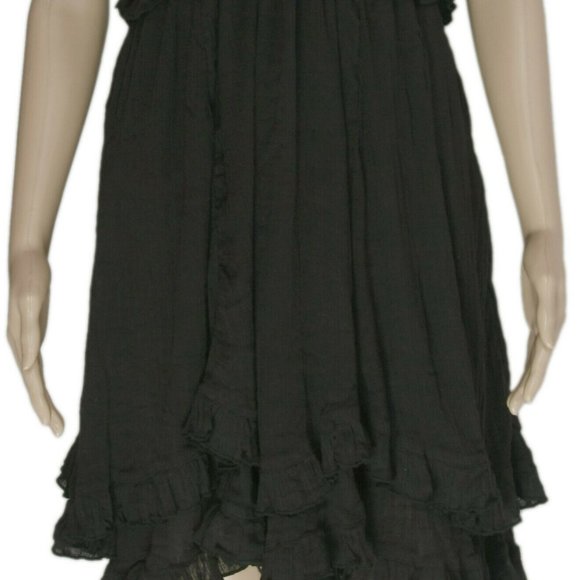 Free People Somewhere Tropical Mini Dress Black M - Picture 7 of 8